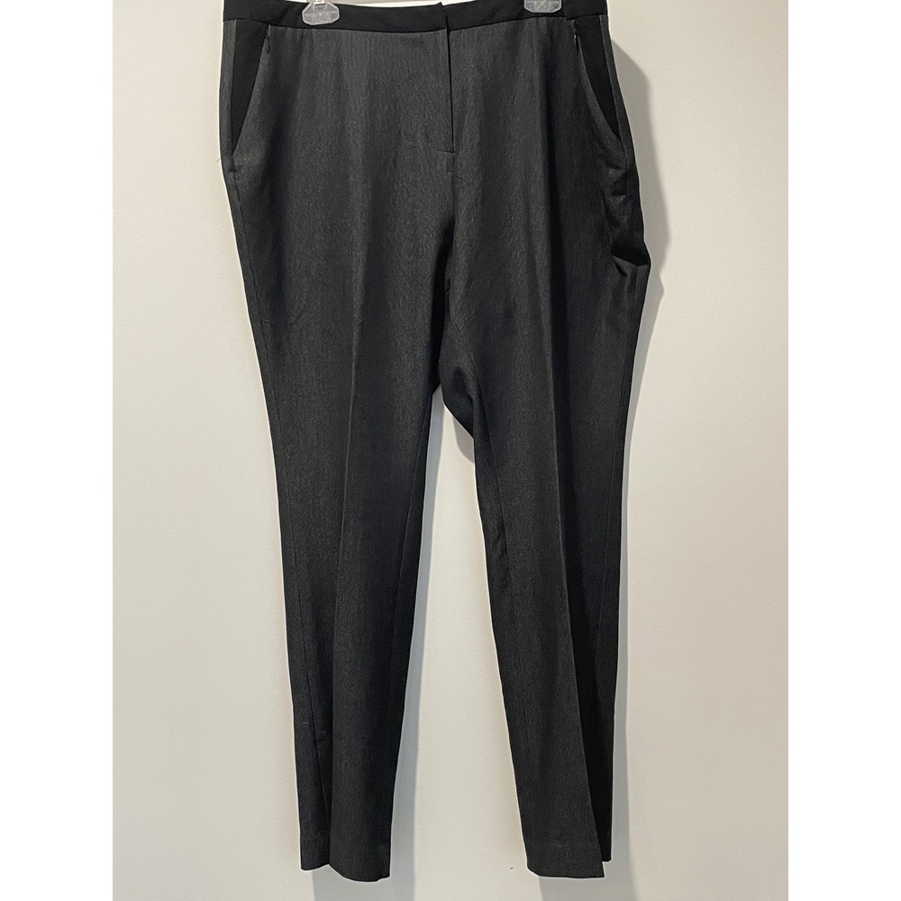 Amanda + Chelsea Womens 18W Gray Narrow Leg Contemporary Fit‎ Stretch Pants